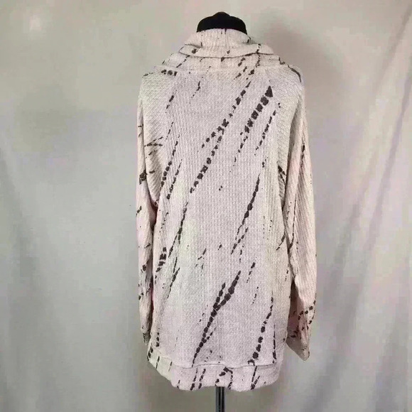 MNY Marc New York Performance Medium‎ Waffle Weave Soft Pink Long Sleeve Top - Picture 2 of 12